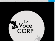Tablet Screenshot of lavocedelcorpo.com